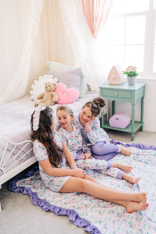 Lavender Dreams Shirt and Short Pajama Set