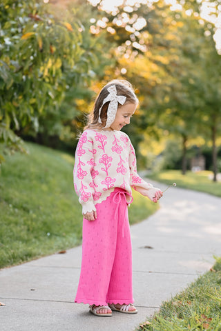 Pink Blossom Knit Sweater