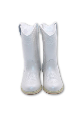 Pearl White Cowgirl Boots