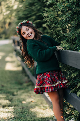 Christmas Tartan Skort