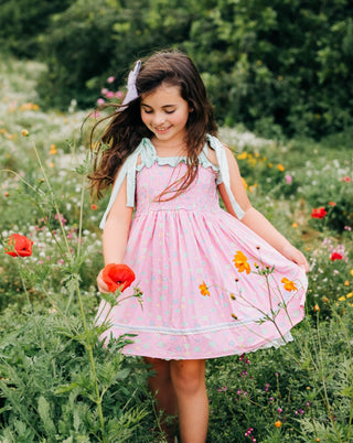 Candyland Floral Smocked Tunic Set