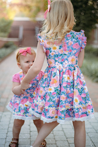 Whimsical Garden Dress and Bloomer Set