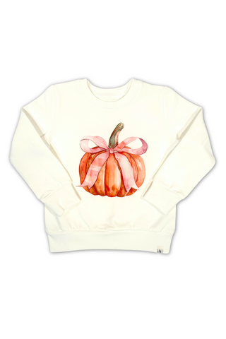 Pumpkin Bow Sweatshirt