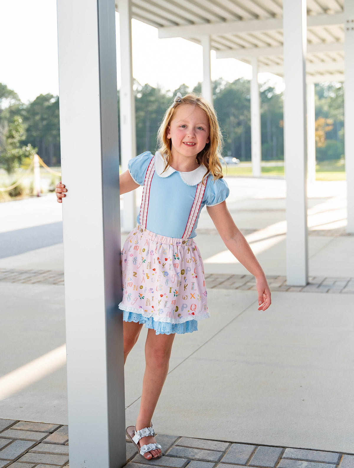 A is for Alphabet Skirt and Suspender Set