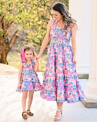 Whimsical Garden Smocked Dress