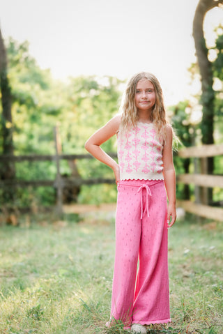 Pink Blossom Knit Tank