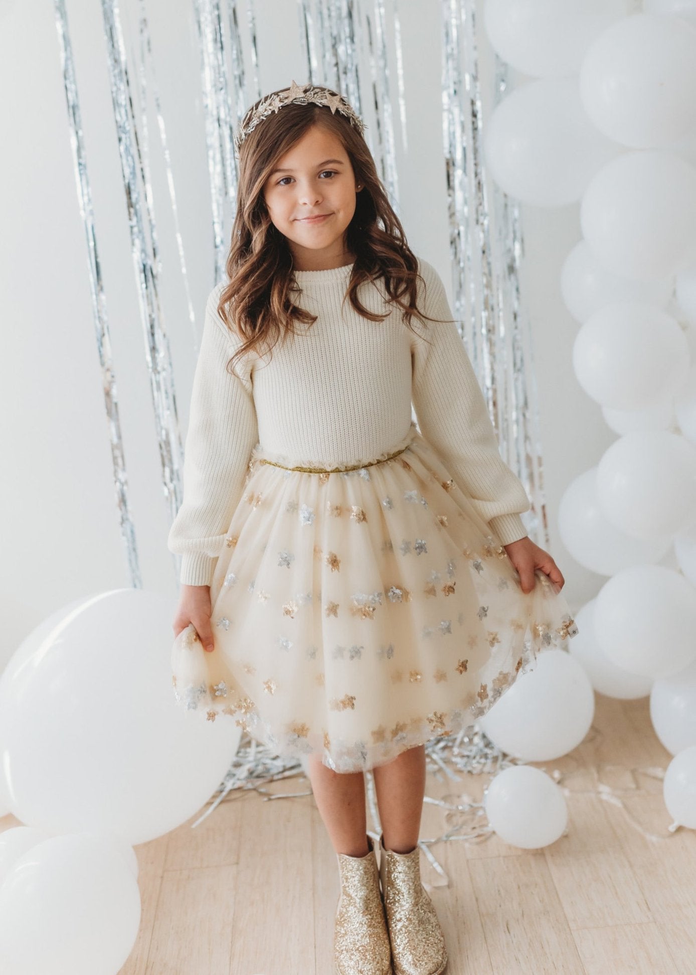 Glitter Gala Sweater Dress