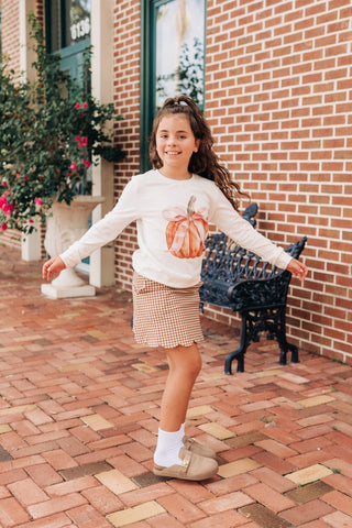 Pumpkin Bow Sweatshirt