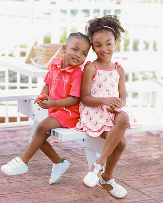 Strawberry Shortcake Scallop Tunic Set