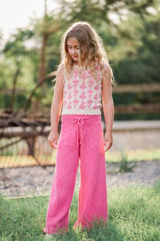 Pink Blossom Knit Tank