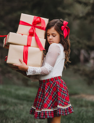 Christmas Tartan Skort