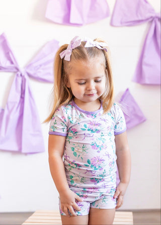 Lavender Dreams Shirt and Short Pajama Set