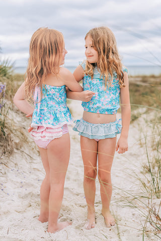 Summertime Blues Lacey Tankini