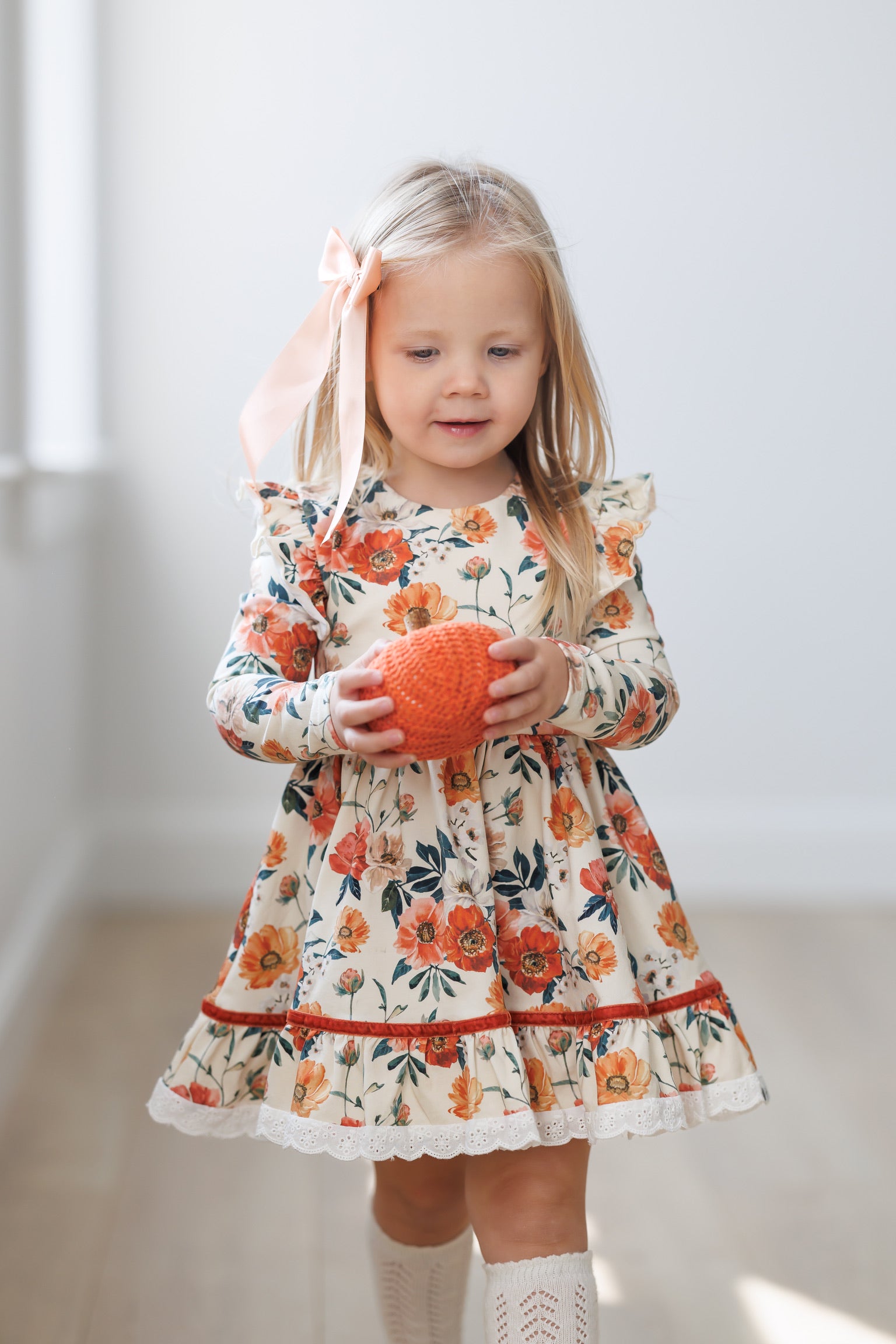 Claire Dress & Bloomer Set ~ Golden Hour Garden