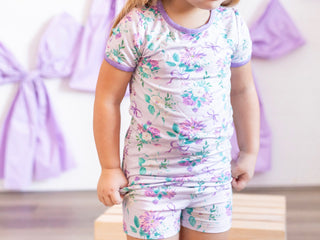 Lavender Dreams Shirt and Short Pajama Set