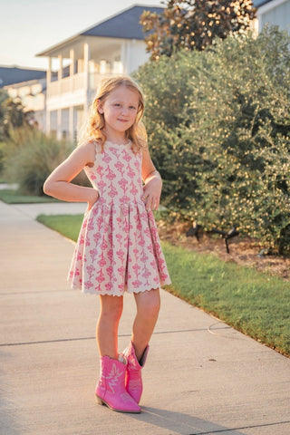 Pink Blossom Knit Dress