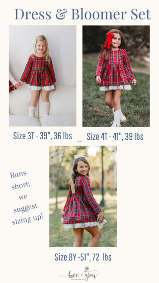 Christmas Tartan Skort