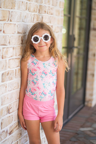 Pretty in Pink Leotard and Short Set