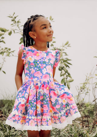 Whimsical Garden Dress and Bloomer Set