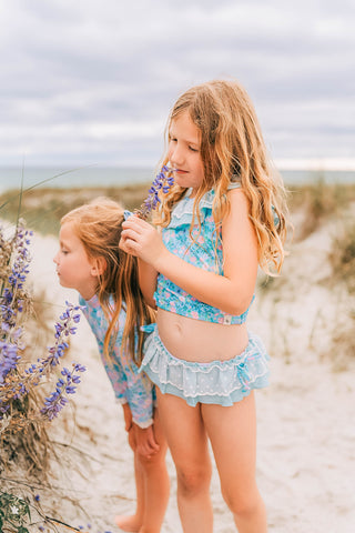 Summertime Blues Lacey Tankini