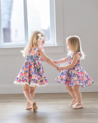 Whimsical Garden Dress and Bloomer Set