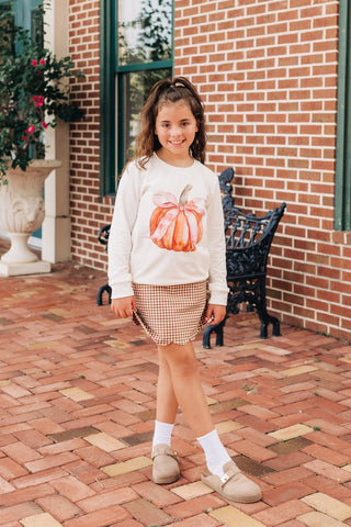 Pumpkin Bow Sweatshirt