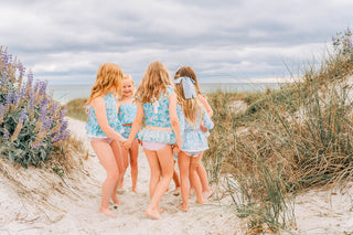 Summertime Blues Lacey Tankini