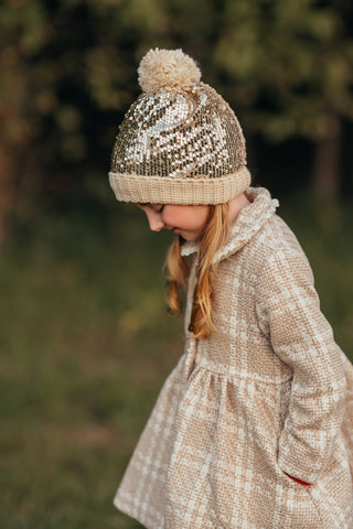 Shimmer Sequin Knitted Hat