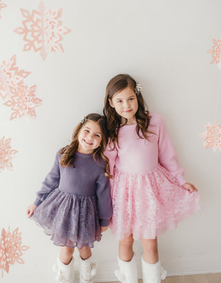 Whimsical Winter Tunic Set ~ Pink