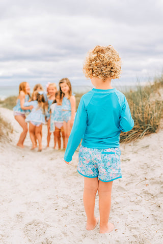 Summertime Blues Swim Shorts