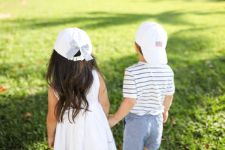 American Flag Baseball Hat Boys: Junior (Ages 7-12)