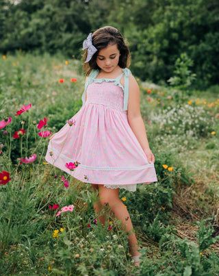 Candyland Floral Smocked Tunic Set