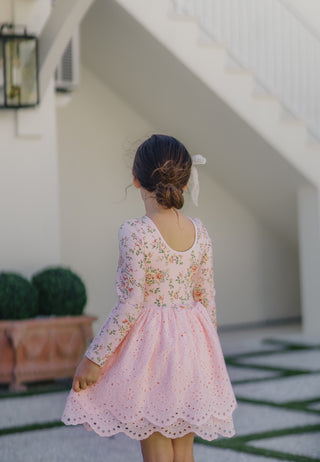 Sweetheart Floral Lace Dress and Bloomer Set