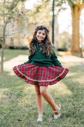 Christmas Tartan Skort