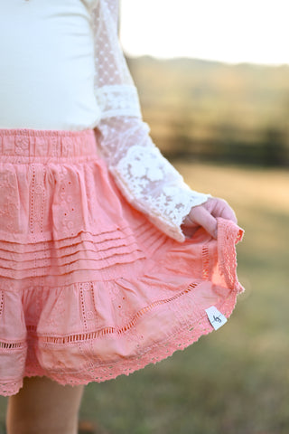 Boho Skort ~ Dusty Coral