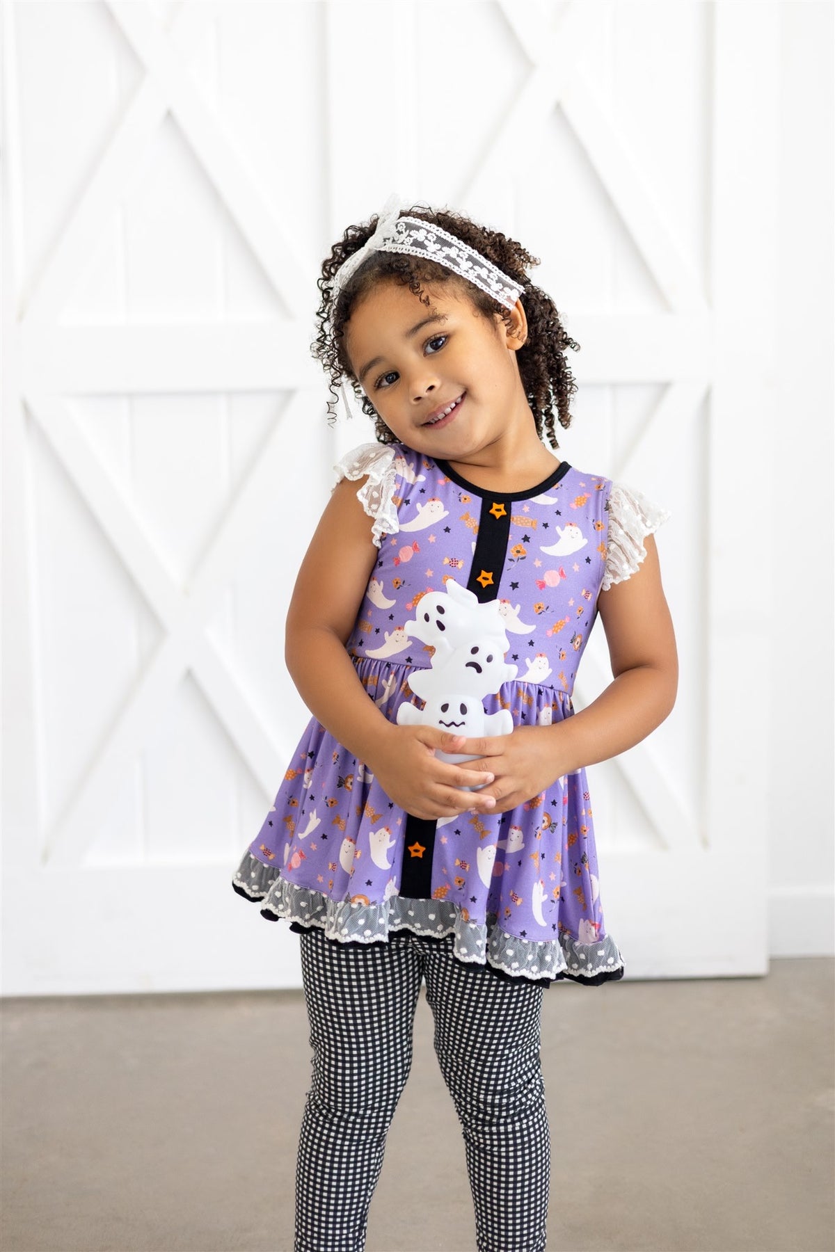 Trick or Treat Lace Tunic Set