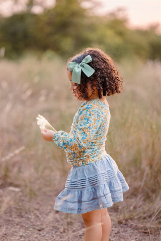 Boho Skort - Denim Blue