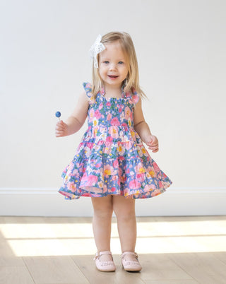 Whimsical Garden Smocked Dress