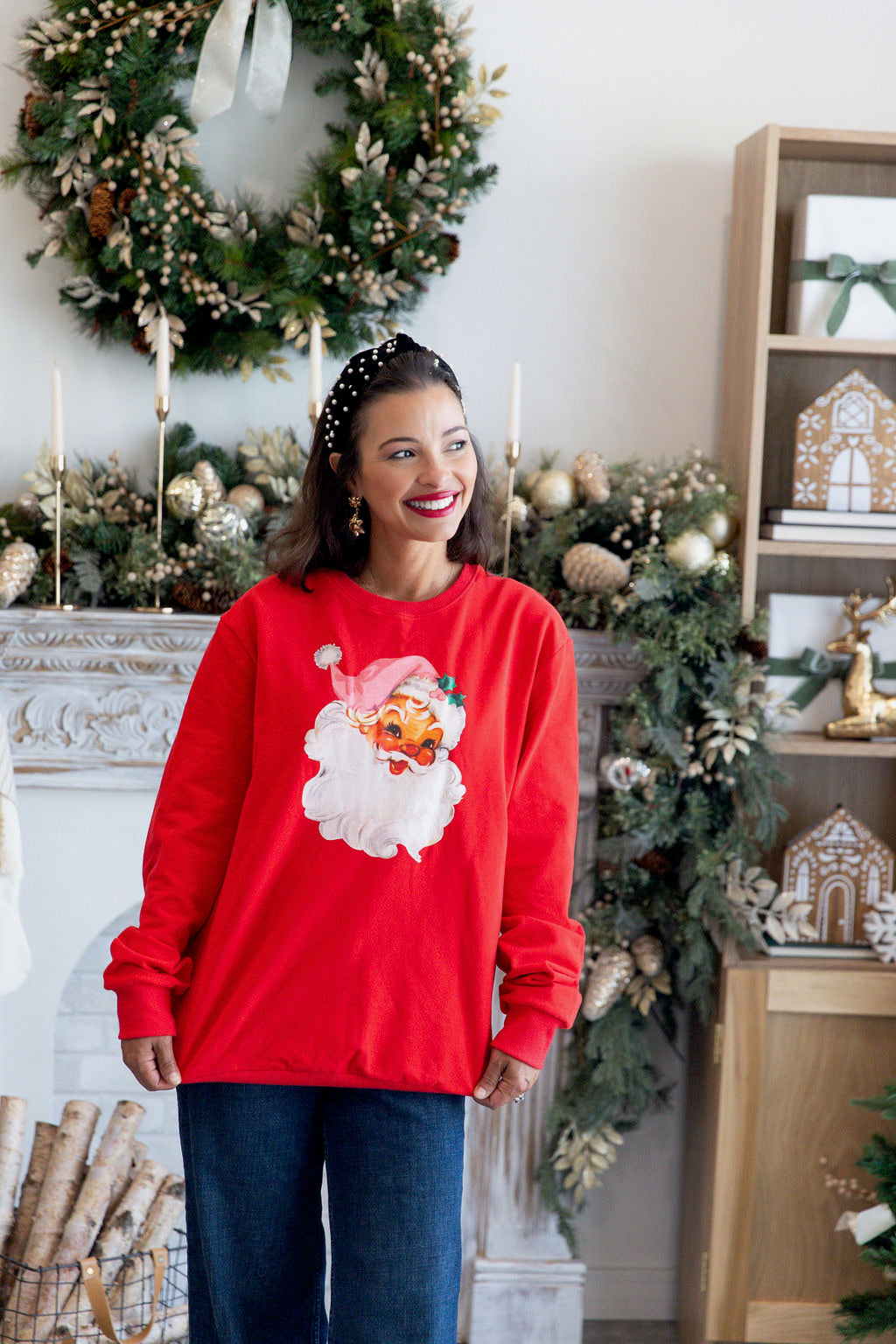 Womens Santa's Sweetheart Sweatshirt