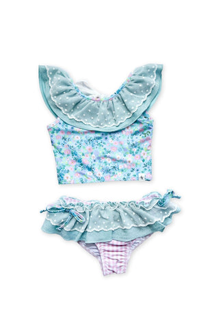 Summertime Blues Lacey Tankini