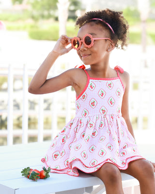 Strawberry Shortcake Scallop Tunic Set