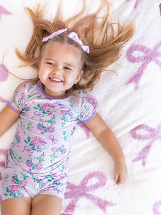 Lavender Dreams Shirt and Short Pajama Set