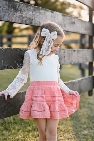 Boho Skort ~ Dusty Coral