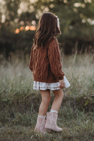 Dusty Pink Suede Boots