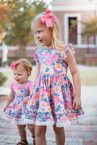 Whimsical Garden Dress and Bloomer Set