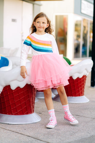 Rainbow Dreams Dress and Bloomer Set