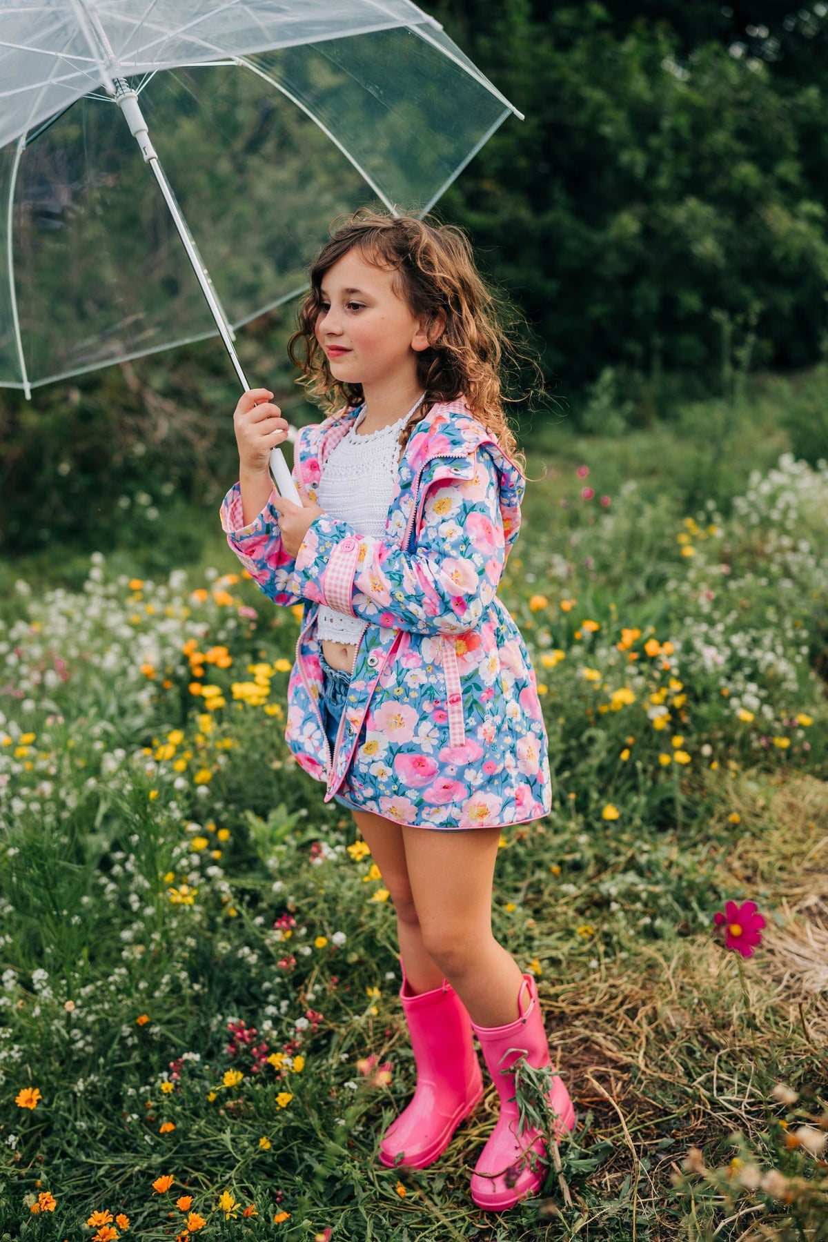 Whimsical Garden Raincoat