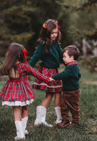 Christmas Tartan Skort