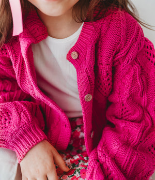 Fuchsia Cardigan