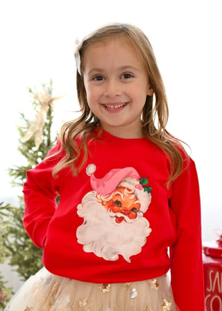 Girls Santa's Sweetheart Sweatshirt